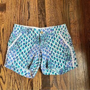 Lilly Pulitzer The Callahan Short Pineapples 5 Inch Inseam Preppy Women’s 0